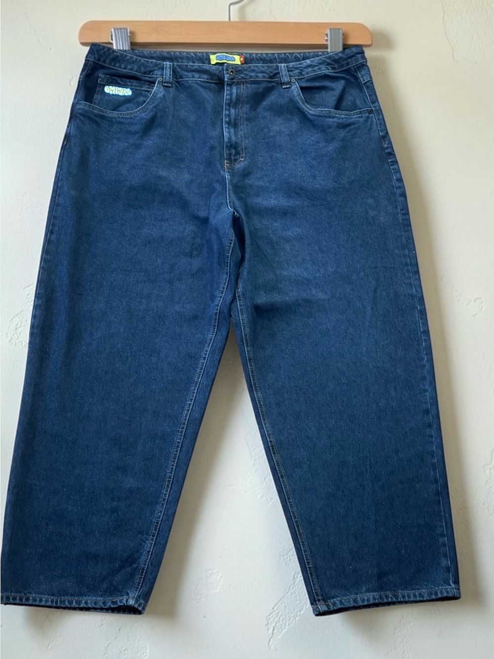 Empyre Men’s Size 42 Baggy Loose Fit Skate Jeans Dark Blue 100% Cotton Y2K